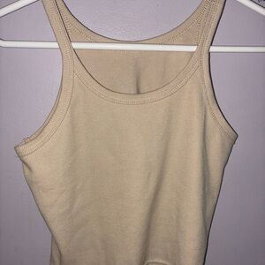 Women's Ribbed Tank Top - Cream